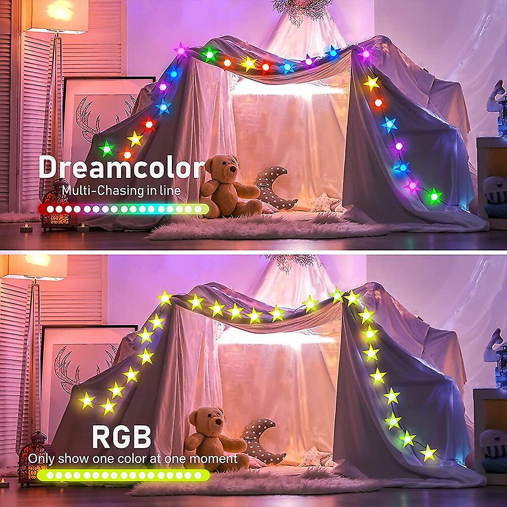 Smart Tuya Star Light String Christmas Decoration Rgb Atmosphere Led Copper Wire Wifi Festoon Light Work With Alexa Google Home