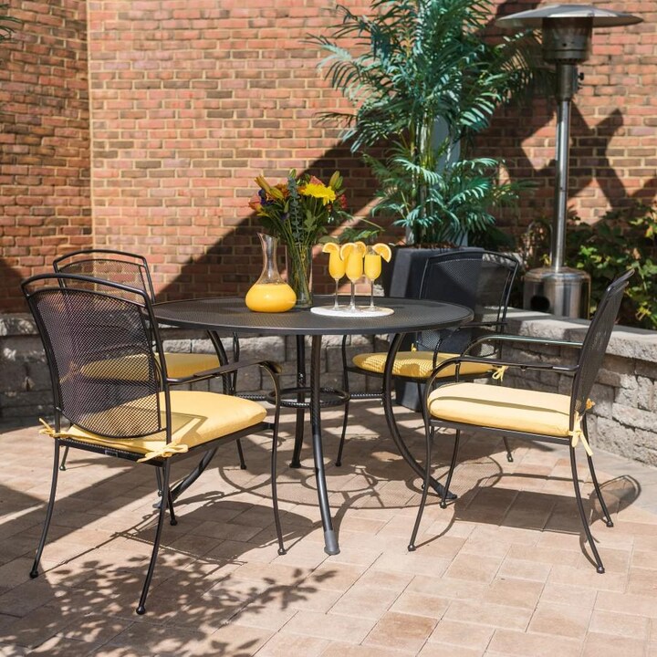 Kettler HENLEY 5 Piece Wrought Iron Mesh Dining Set