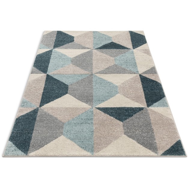 Yara Scandanavian Abstract Geometric Area Rug