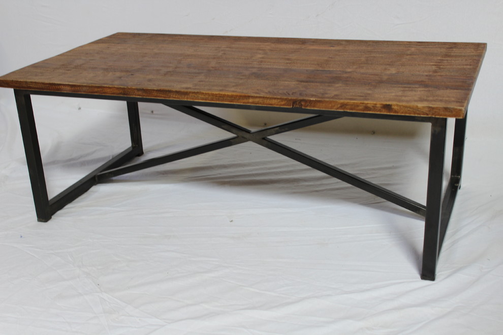 Bunty Solid Wood Coffee Table   Industrial   Coffee Tables   by Rustic Home Interiors  Houzz