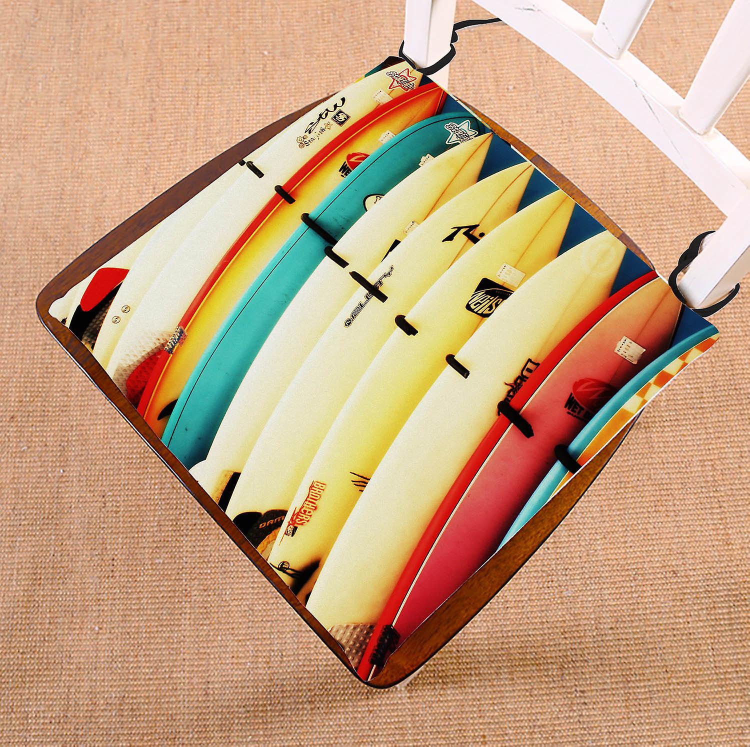 Colorful Surfboard Chair Pad Seat Cushion Chair Cushion Floor Cushion 18x18inch