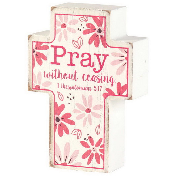 Dicksons TPLKC34 65 Tabletop Plaque Cross Pray Wit...