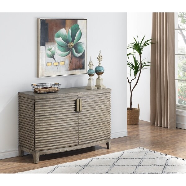 Somette Frisco Earl Grey Rub Two Door Credenza