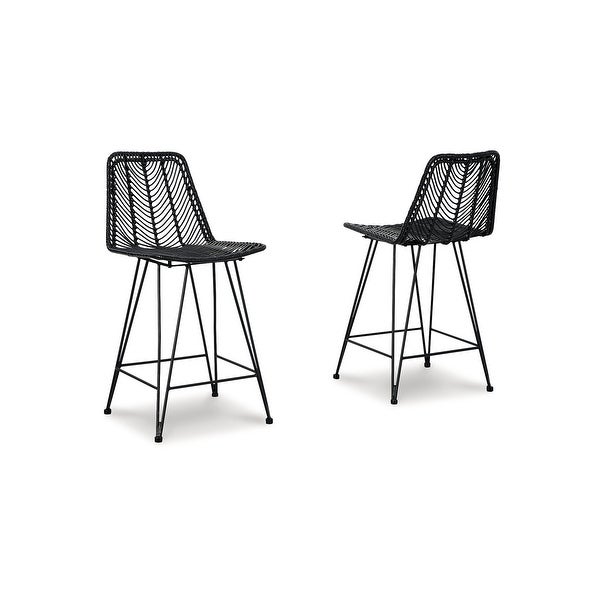 Signature Design by Ashley Angentree Upholstered Bar Stool (Set of 2)