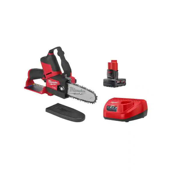 Milwaukee 2527-21 M12 FUEL 12-Volt Lithium-Ion Brushless Cordless 6 in. HATCHET Pruning Saw Kit with 4.0 Ah Battery and Charger