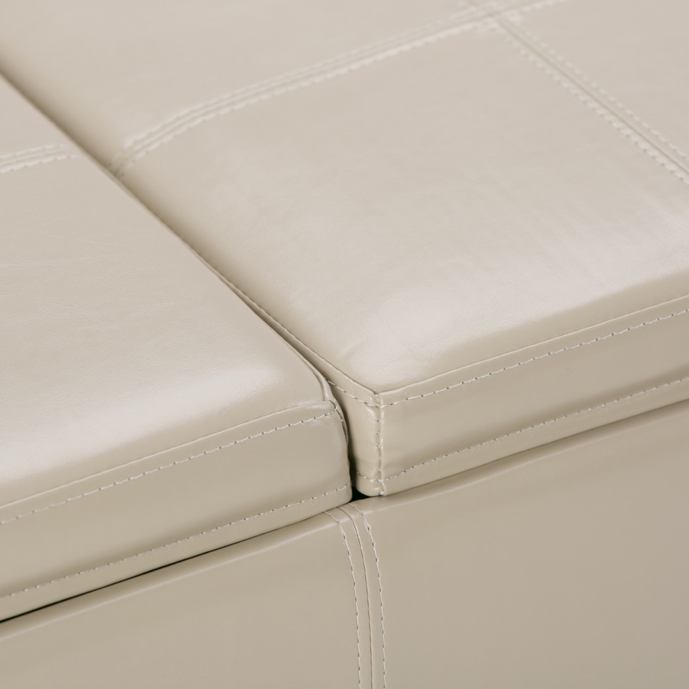 Avalon 42 quotContemporary Storage Ottoman   Transitional   Footstools And Ottomans   by Simpli Home Ltd.  Houzz