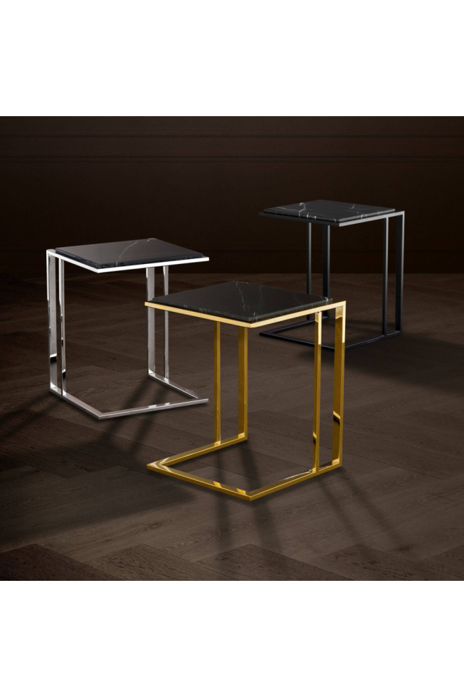 Gold Finish Side Table  Eichholtz Cocktail   Contemporary   Side Tables And End Tables   by Oroa   Distinctive Furniture  Houzz