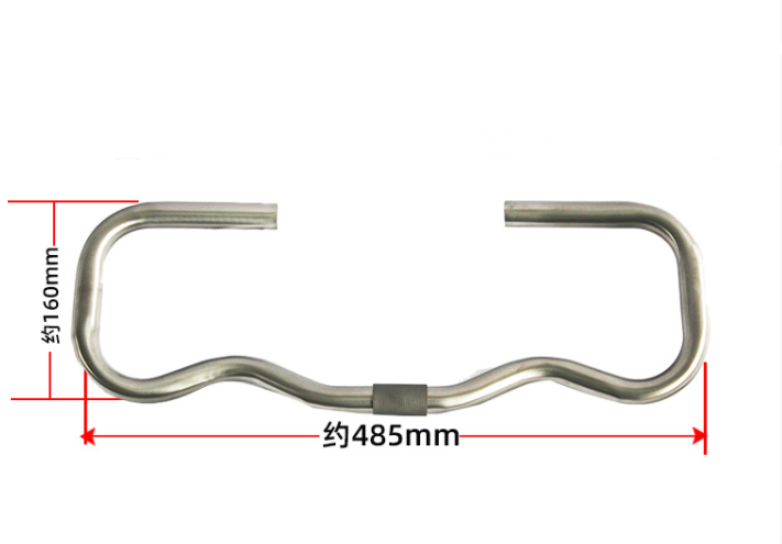 titanium alloy cycle drop handle bar for folding bromton bike