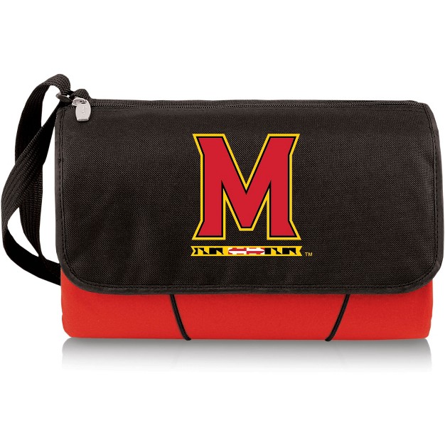 Ncaa Maryland Terrapins Blanket Tote Outdoor Picnic Blanket Red