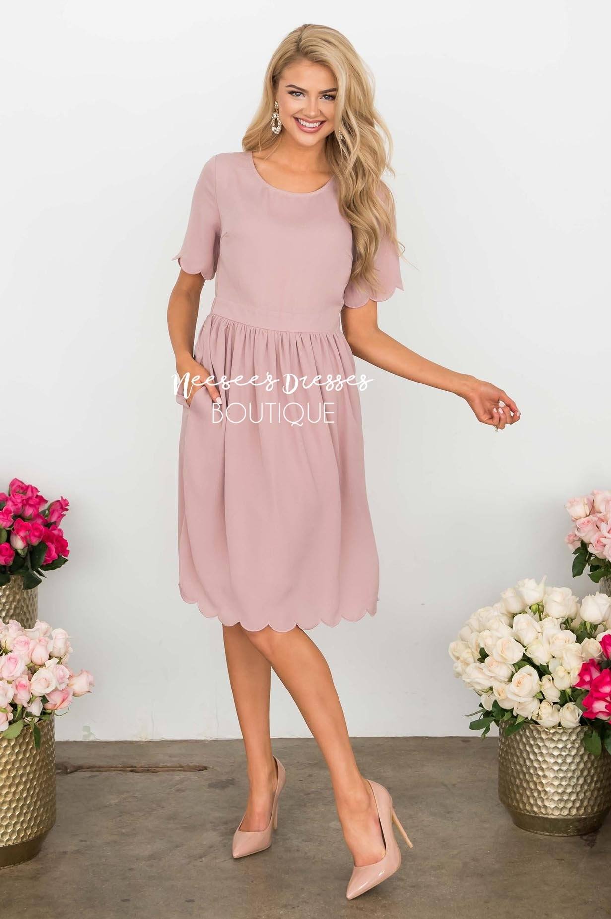 The Katrina Scallop Hem Dress