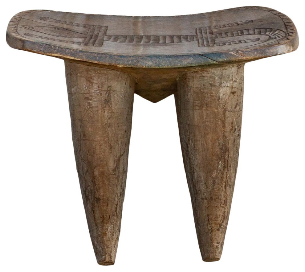 Rare Carved Lizard African Senufo Table   Southwestern   Side Tables And End Tables   by De cor  Houzz