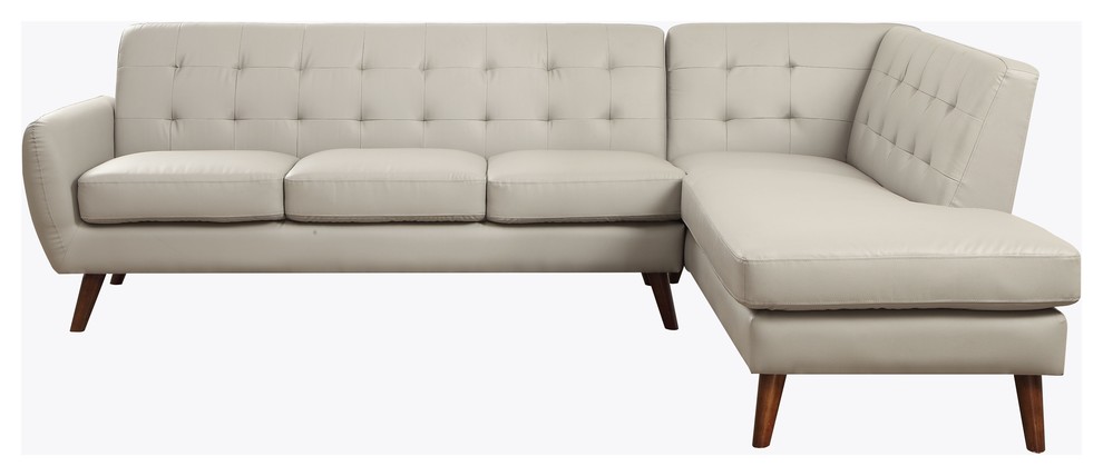 Essick II Sectional Sofa   Midcentury   Sectional Sofas   by Acme Furniture  Houzz