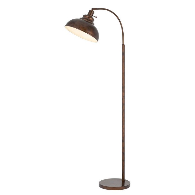 Adjustable Height Metal Floor Lamp Rust Cal Lighting