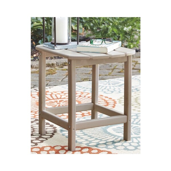 Signature Design by Ashley Sundown Treasure Outdoor Rectangular Poly All Weather End Table