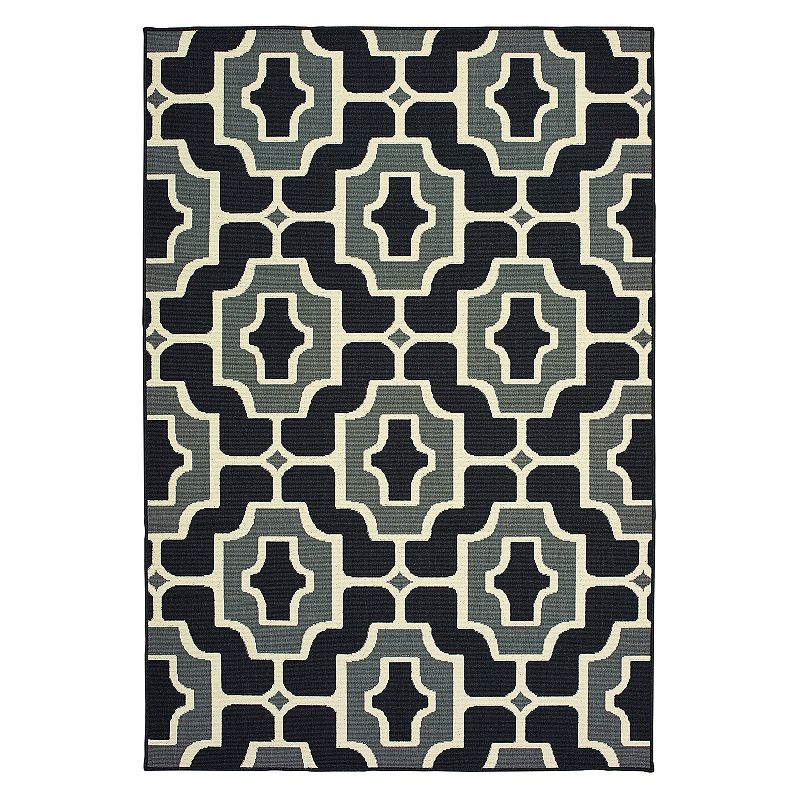 StyleHaven Mainland Geometric Tile Indoor Outdoor Rug