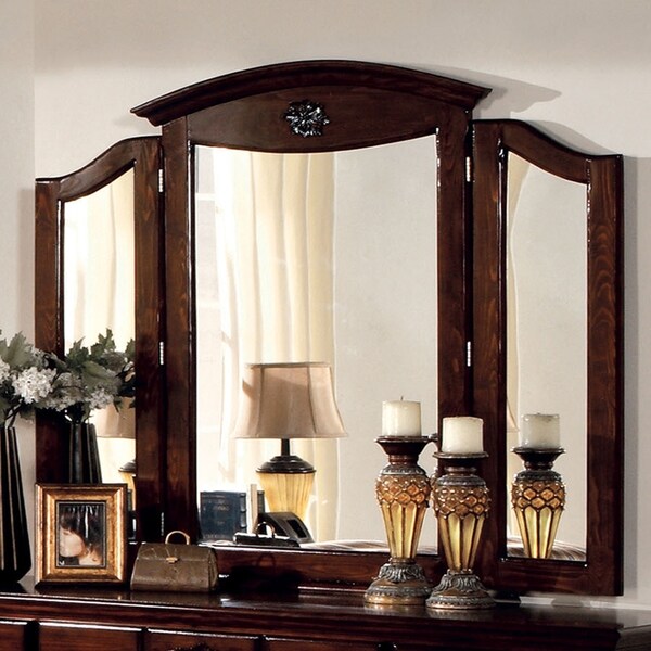 Furniture of America Weston Pine 2-piece Dresser and Mirror Set - - 9378147