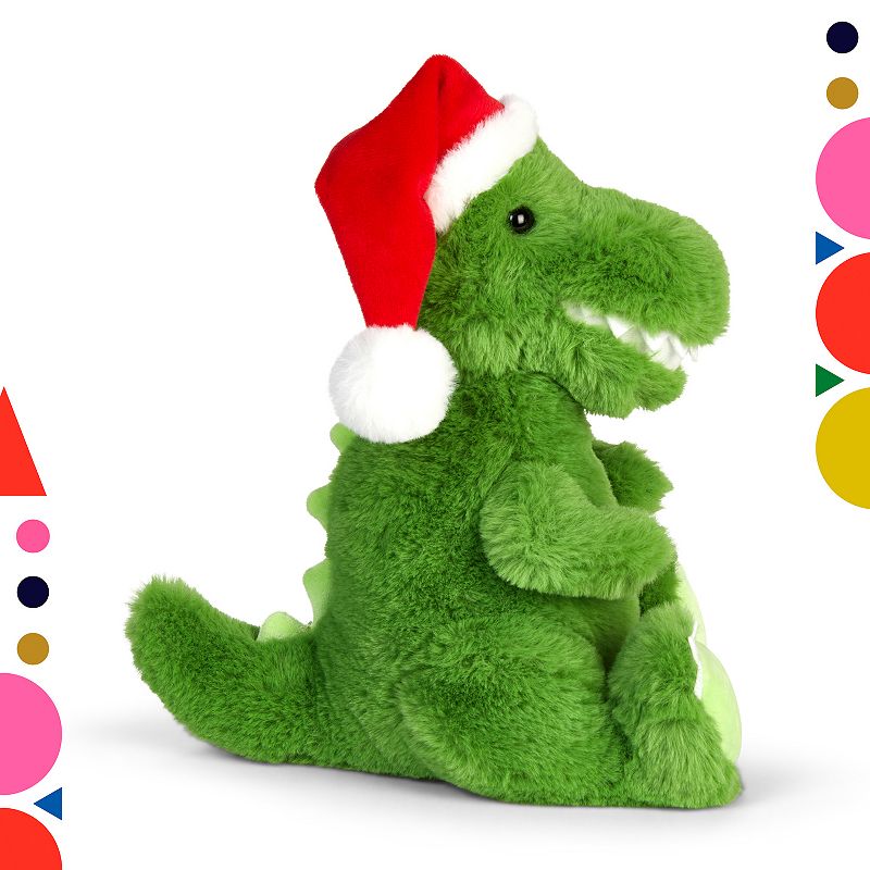 Wembley 9 Toy Plush T-Rex with Holiday Hat