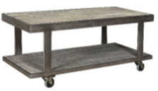 ARREY RECTANGULAR COFFEE TABLE ON WHEELS