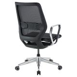 WorkPro Sentrix Ergonomic Mesh/Mesh Mid-Back Manager Chair， Fixed Arms， Black， BIFMA Certified