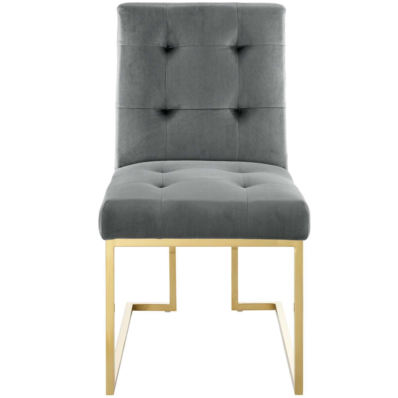 Modway Privy Gold Performance Velvet Dining Chair