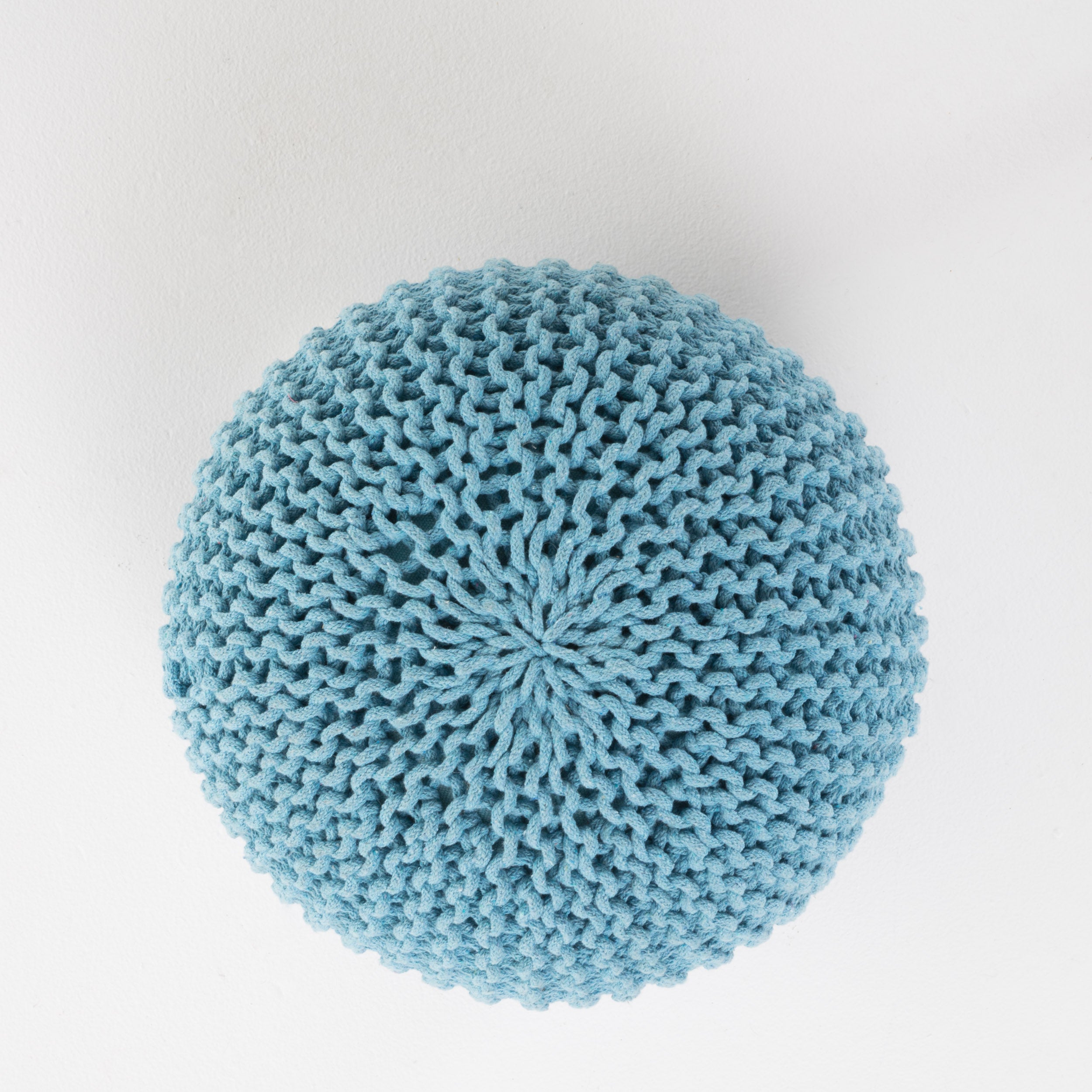 Poona Hand Knitted Artisan Pouf