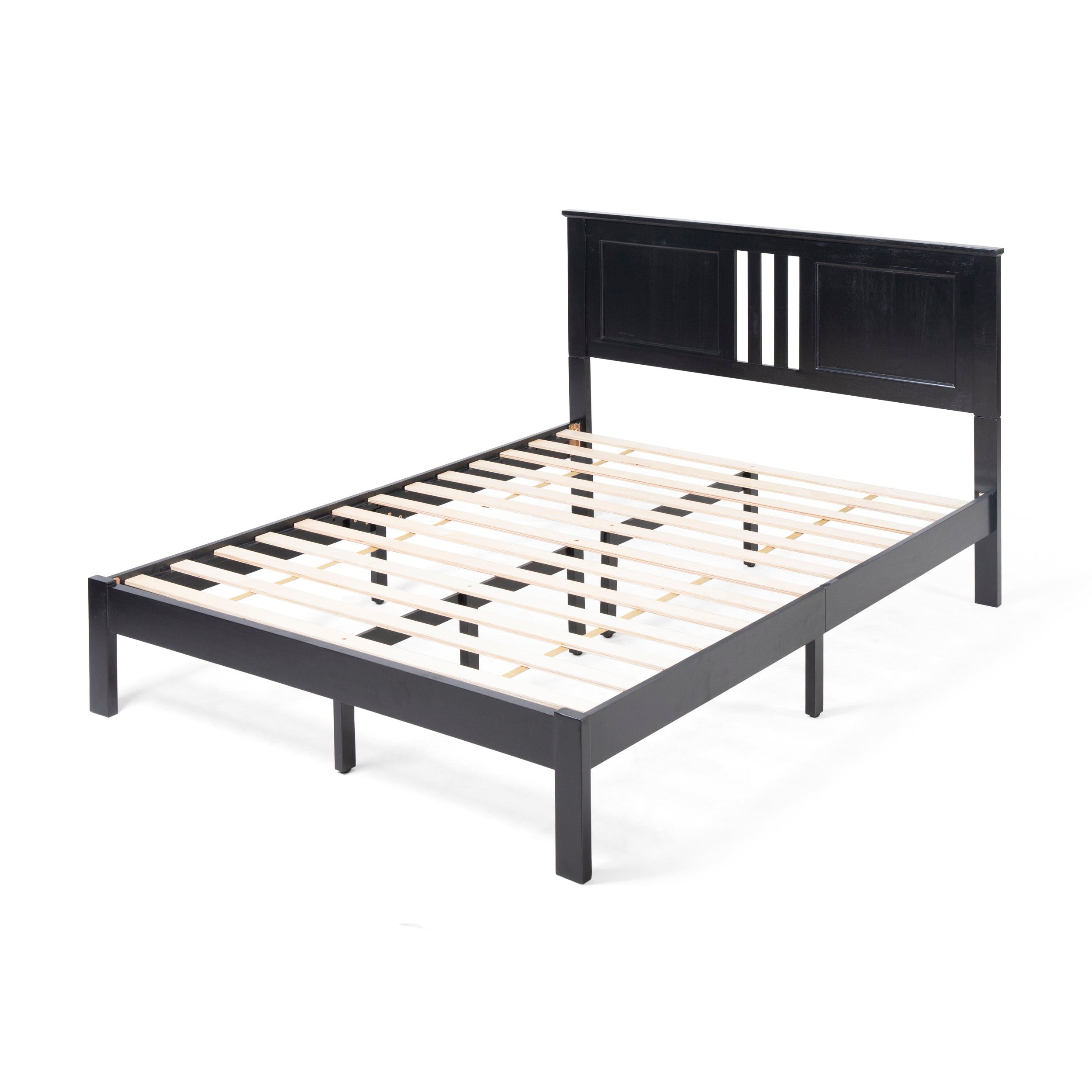 Kashtyn Modern Farmhouse Acacia Wood Queen Bed Platform