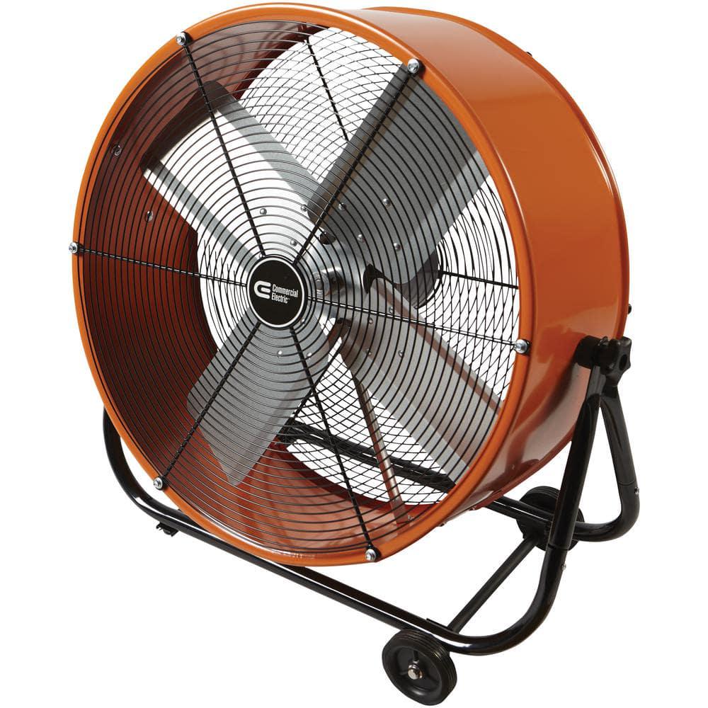 Commercial Electric 24 in Heavy Duty 2Speed Direct Drive Tilt Drum Fan