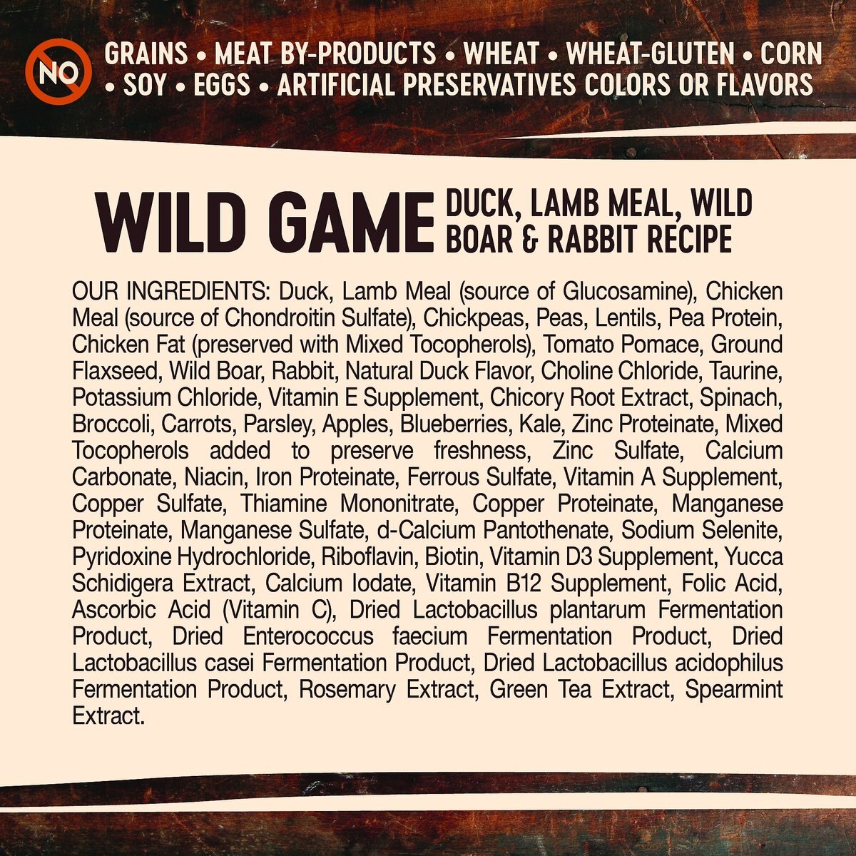 Wellness CORE Grain-Free Wild Game Duck， Lamb Meal， Wild Boar and Rabbit Dry Dog Food