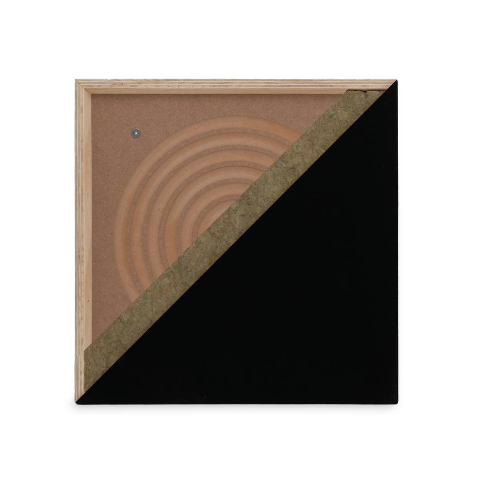 PROSOCOUSTIC WAVERoom Pro 1 in. x 24 in. x 24 in. Diffusion-Enhanced Sound Absorbing Acoustic Panel in Black WRP-Single-SmallPanel-BK