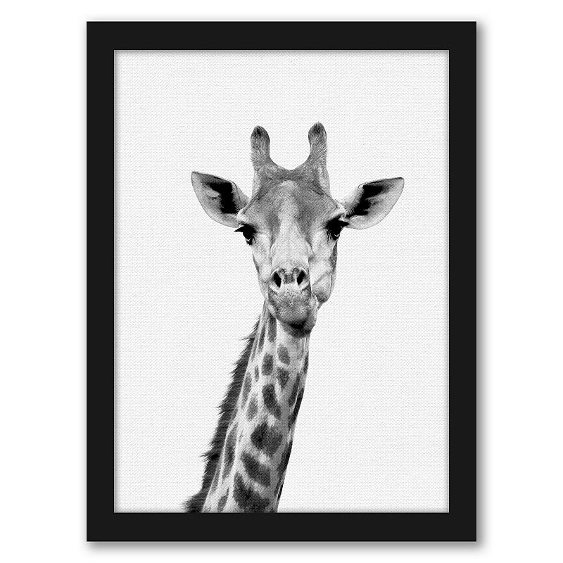 Americanflat Giraffe Framed Art Print