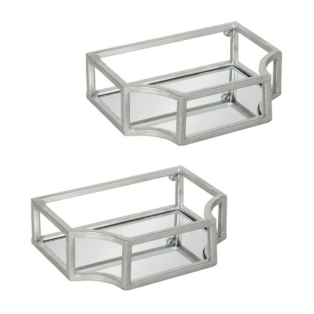 Kate And Laurel Ciel Floating Wall Shelf Set