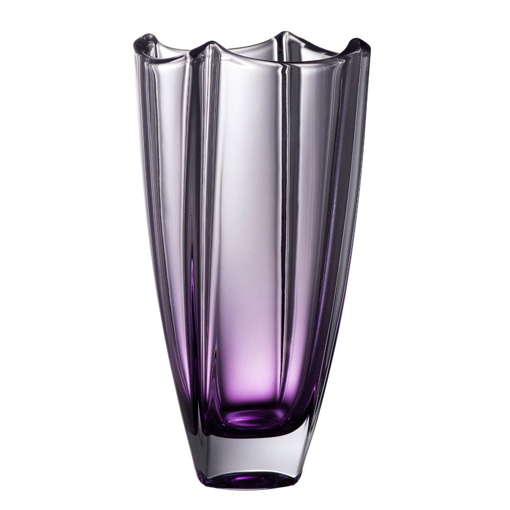 Galway Crystal Amethyst Dune 10 Square Vase