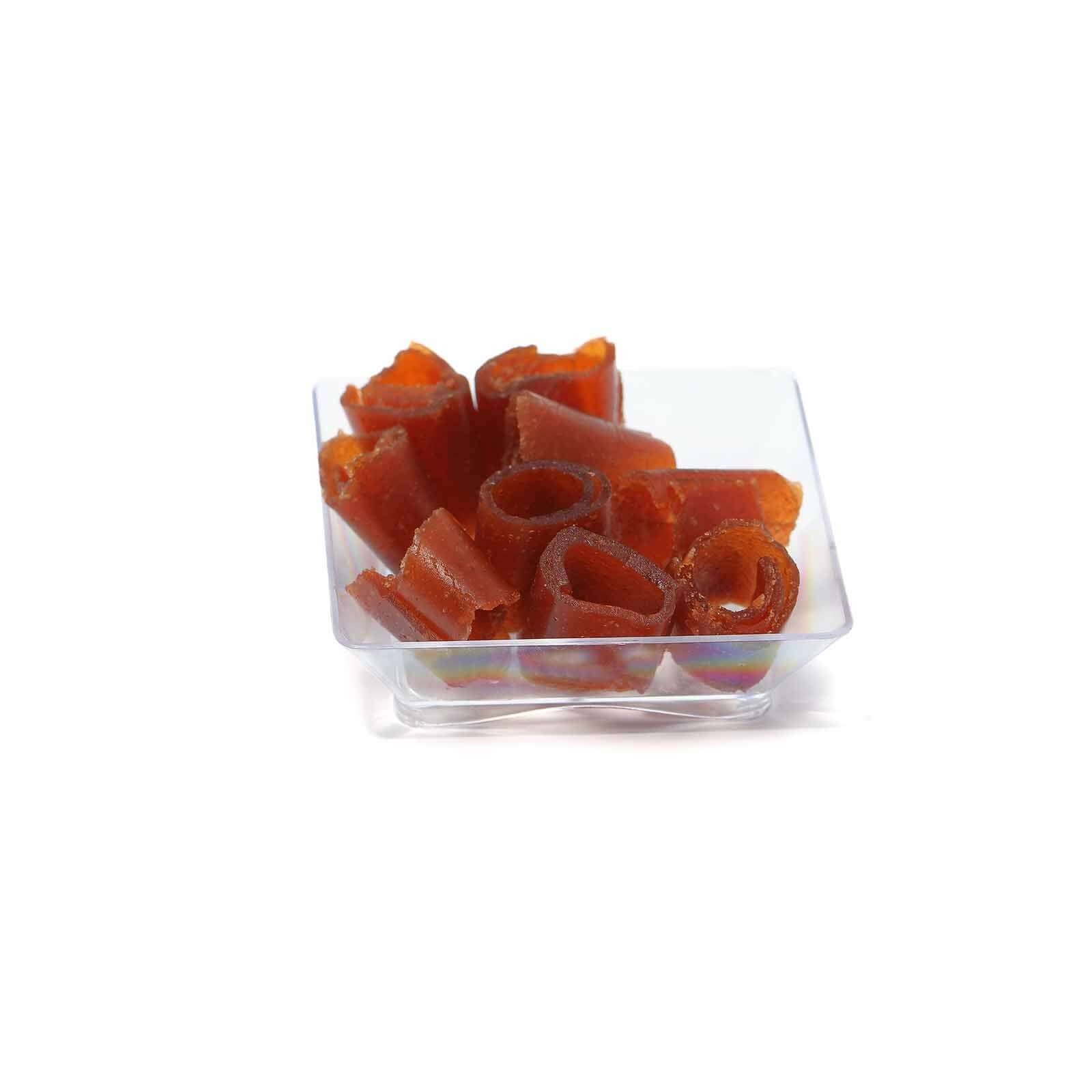 50 Pack Clear Mini Modern Square Plastic Appetizer Plates, Disposable Dessert Bowls 2