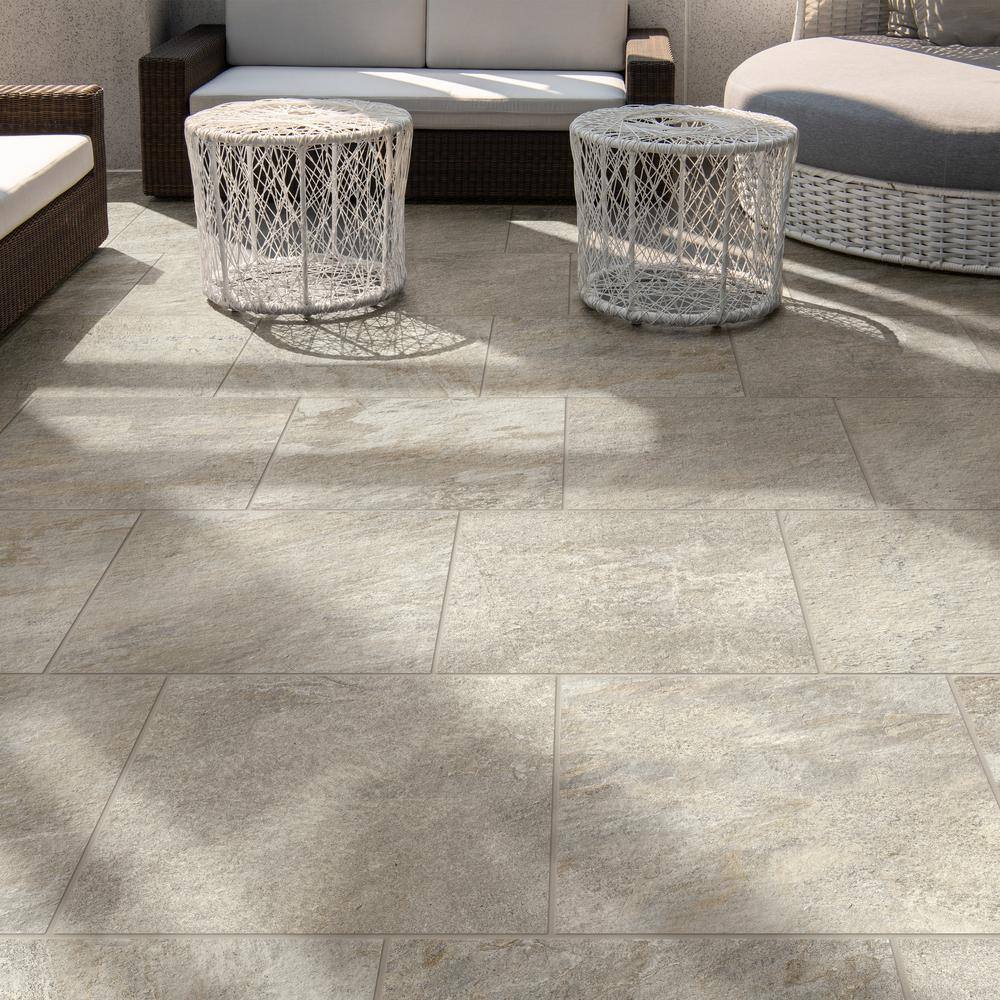 Corso Italia Alpe Magnesium 24 in. x 24 in. x 0.75 Porcelain Paver (Case of 2) 610010004771