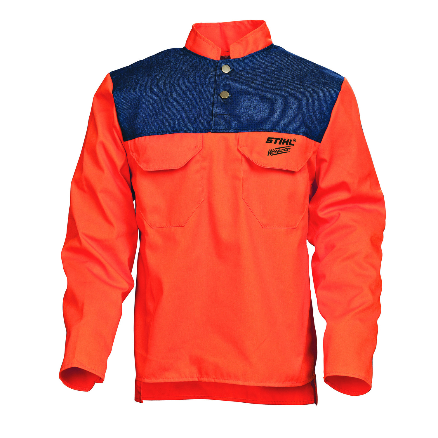 STIHL Function Work Shirt Denim/Orange M