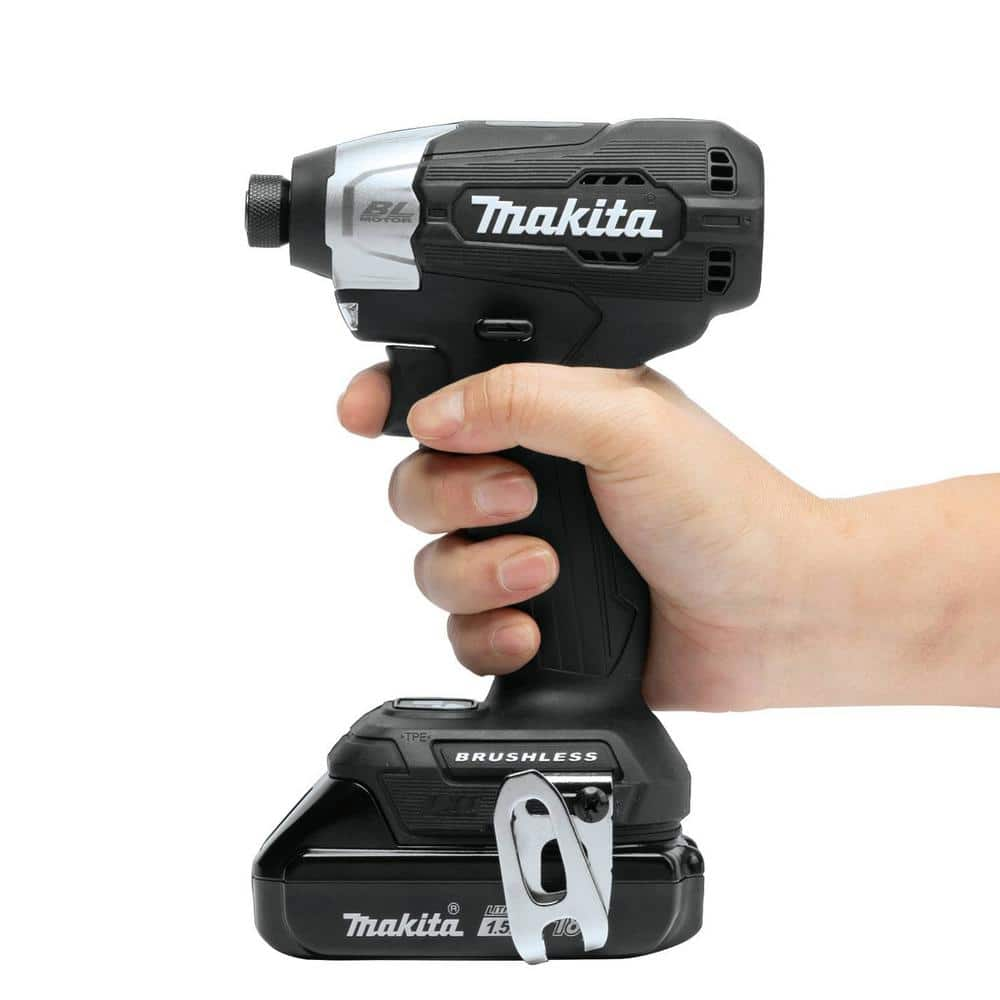 Makita 18V LXT Sub-Compact Lithium-Ion Brushless Cordless Impact Driver Kit (1.5Ah) XDT18SY1B