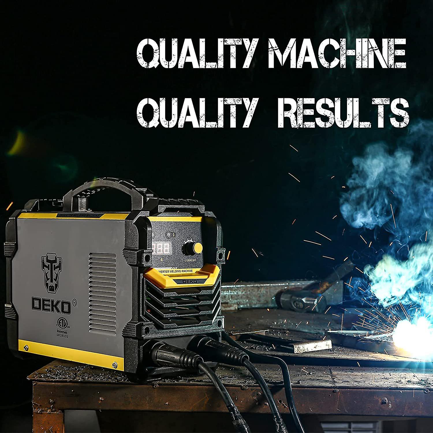 Dexusay 110/220v Mma Welder，160a Arc Welder Machine Igbt Digital Display Lcd Hot Start Welder With Electrode Holder，work Clamp， Input Power Adapter Ca