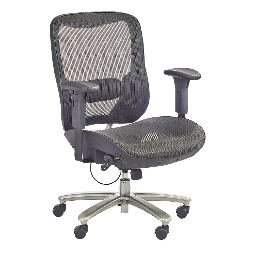 Big   Tall  Mesh Task Chair 400 lb Weight Capacity   Ergonomic Seating for Enhanced Comfort and Support