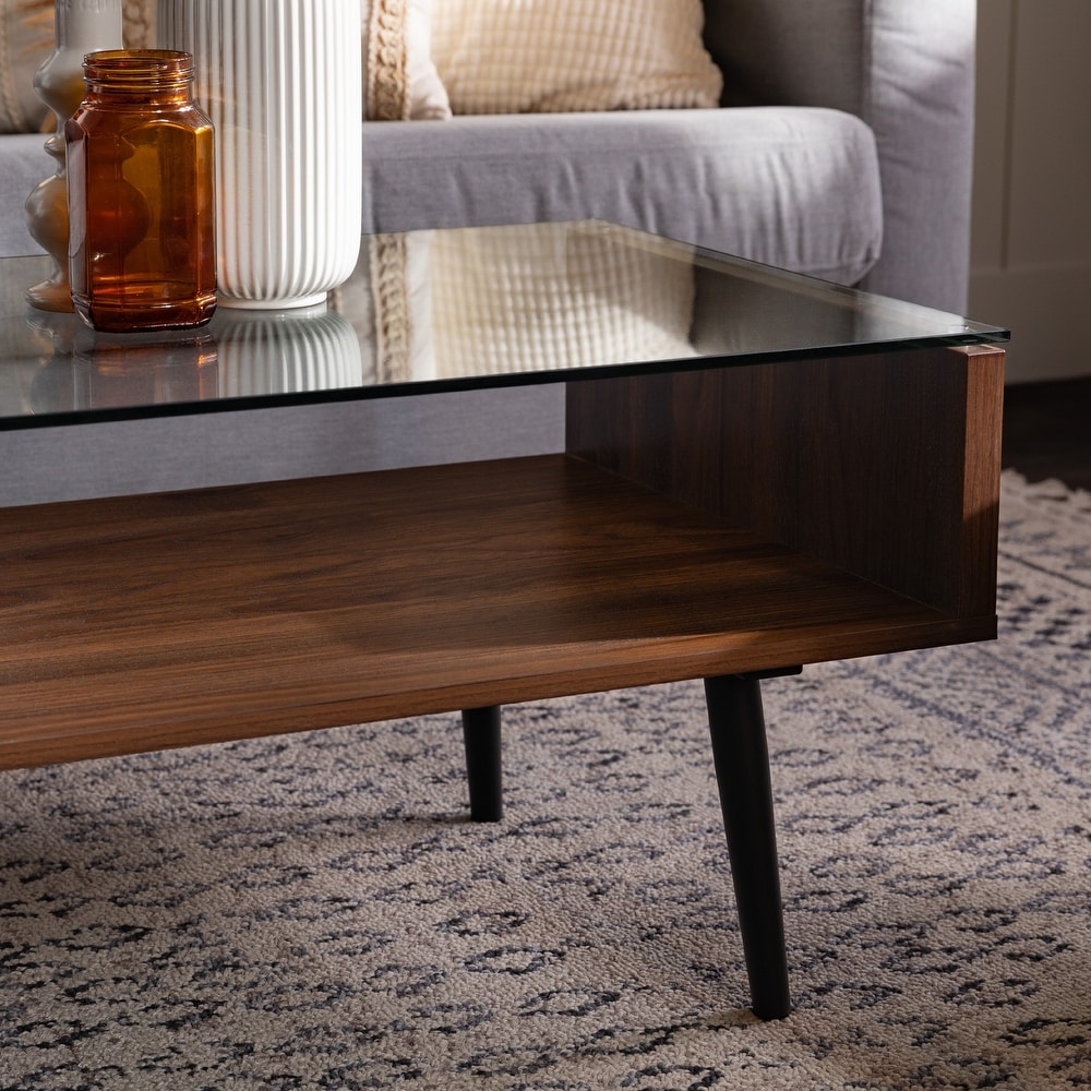 Middlebrook Saltaro Glass Top Coffee Table