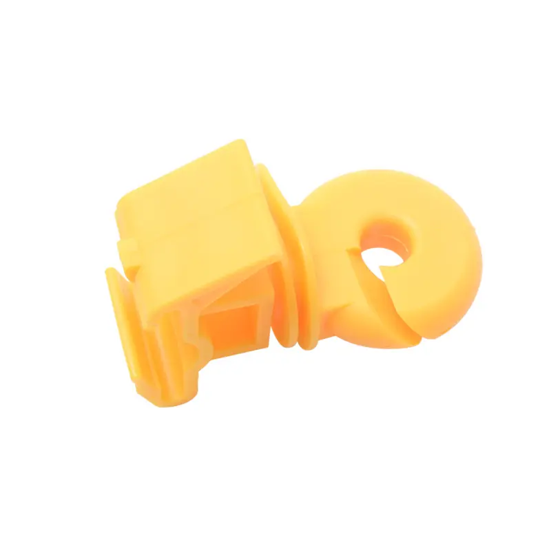 High voltage yellow plastic animal electric fencing snap on T post insulator for polywire