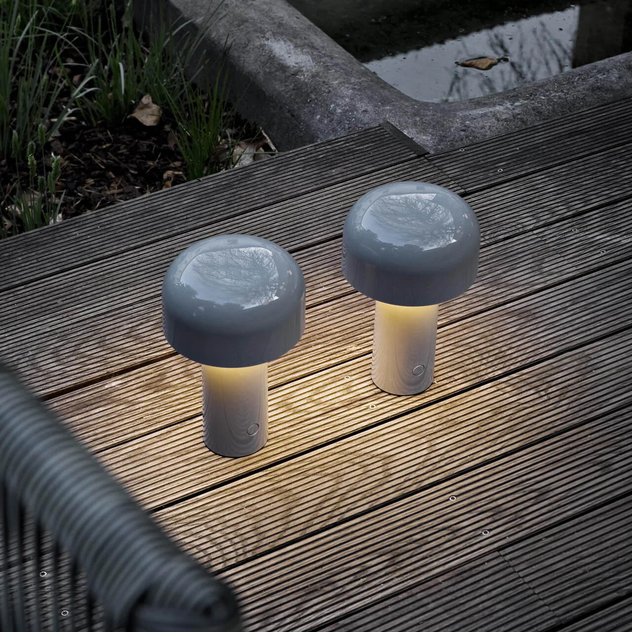 LED Creative Mushroom Rechargeable Table Lamp