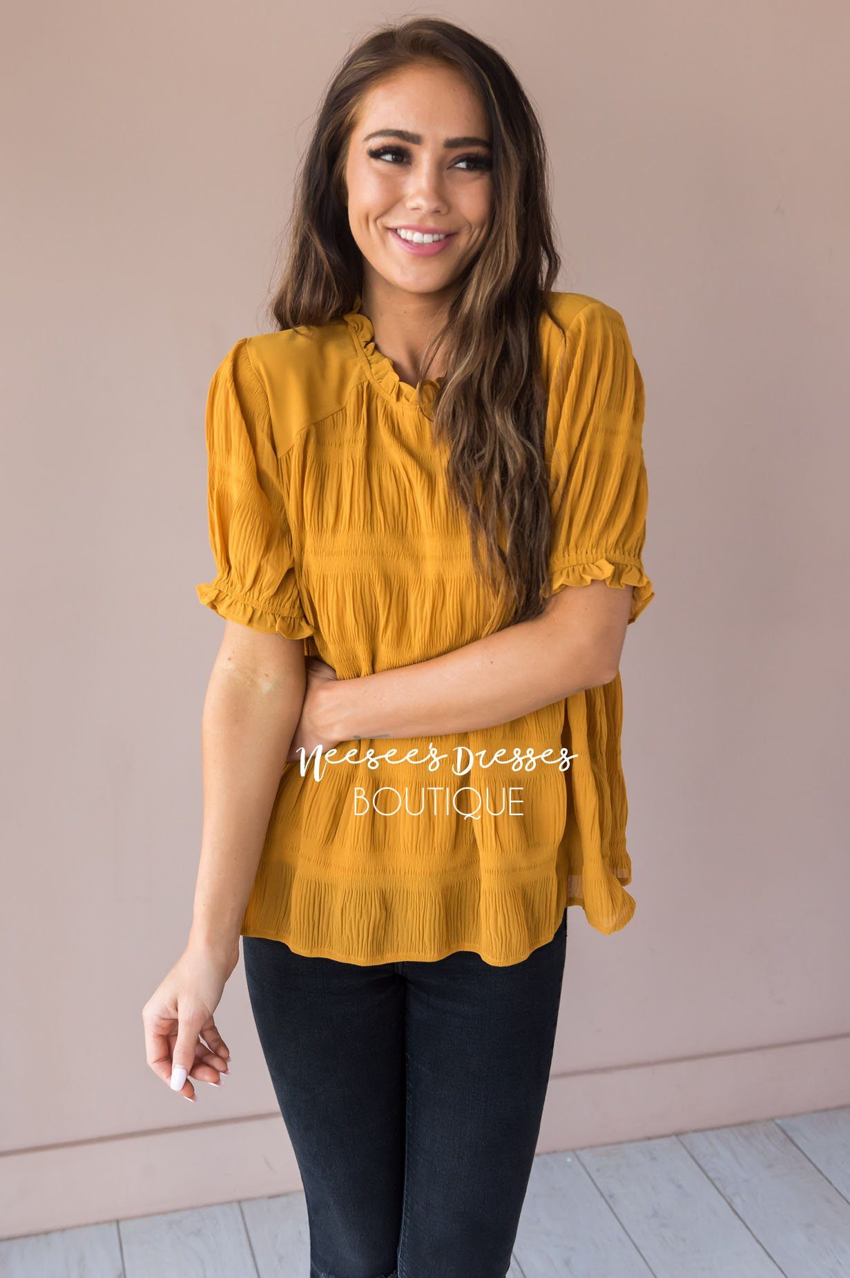 Right Direction Modest Blouse