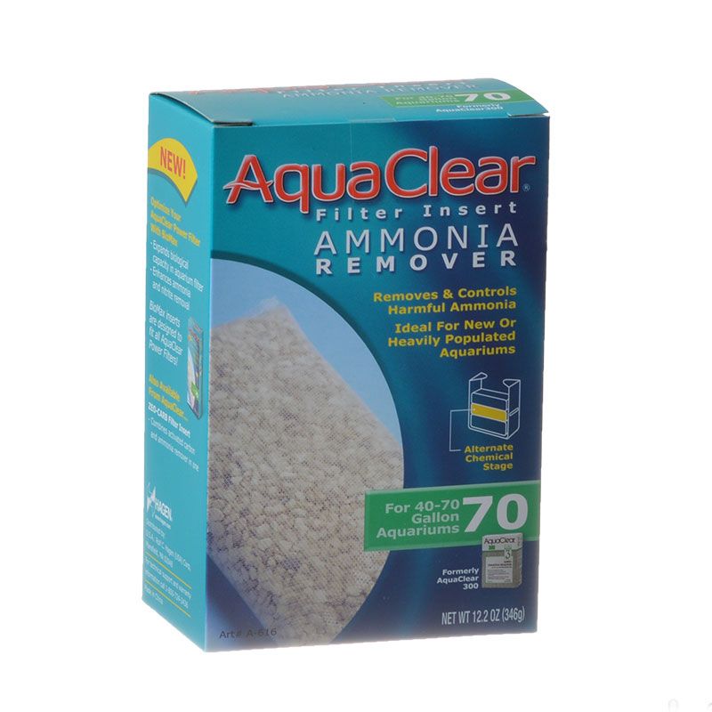 AquaClear 70 Filter Insert Ammonia Remover， 12.2 oz