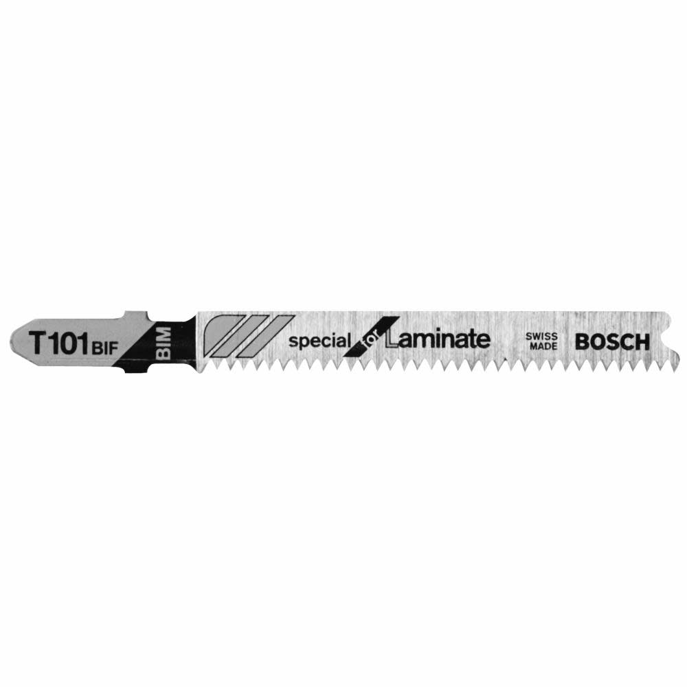 Bosch 5 pc. 3-1/4 In. 14 TPI Special Laminate Cutting T-Shank Jig Saw Blades T101BIF from Bosch