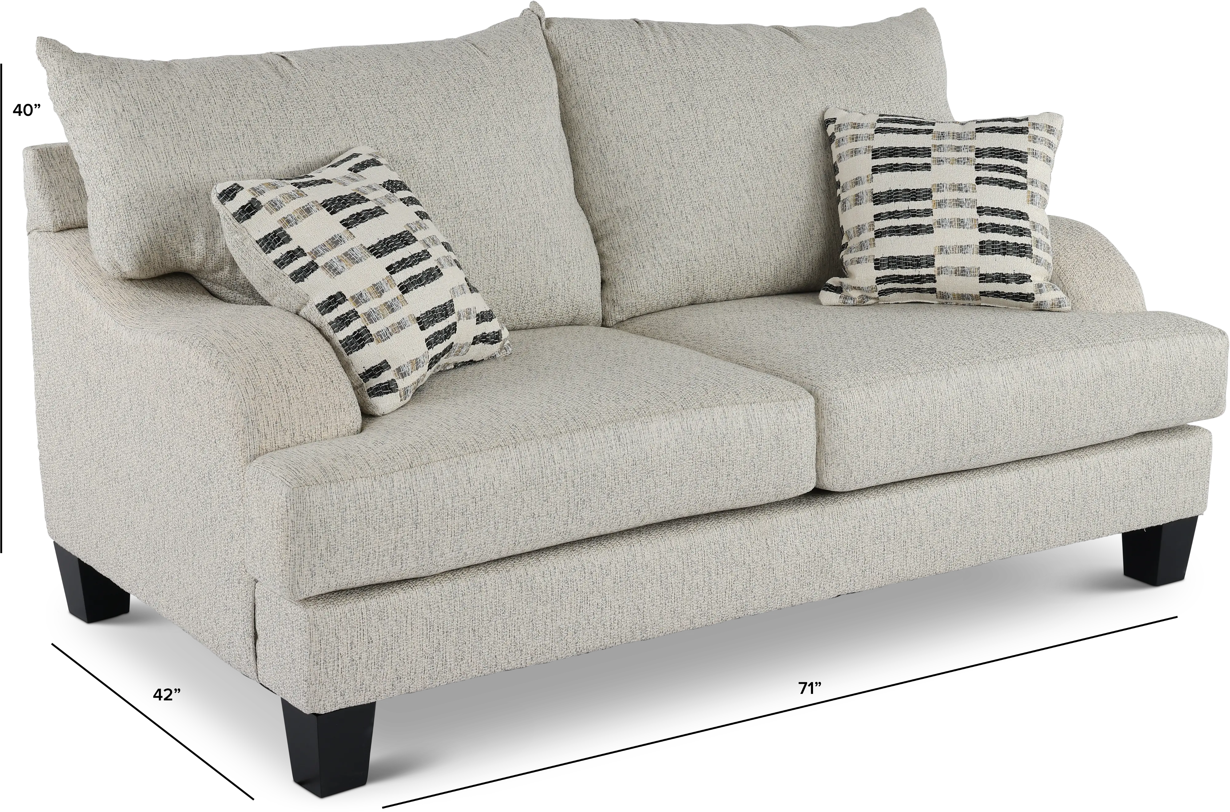 Laguna Off-White Loveseat