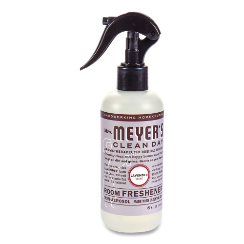 Mrs. Meyer's Clean Day Room Freshener， Lavender， 8 oz， Non-Aerosol Spray， 6/Carton (670763)