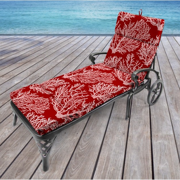 Outdoor French Edge Chaise Lounge Cushion Jordan Manufacturing