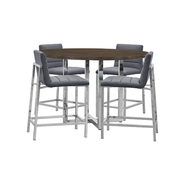 Amalfi Metal Back Counter Stool (Set of Two)