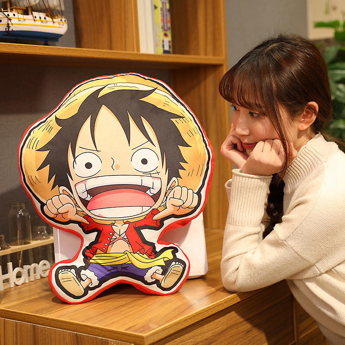 Cute Luffy Cushion One Piece Anime Plush Toy 30cm