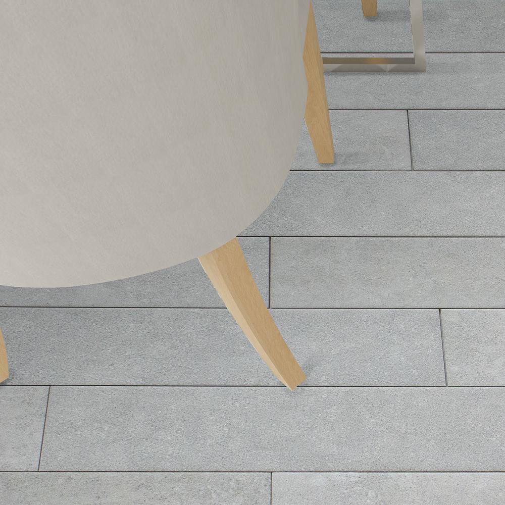 Ivy Hill Tile Sanskrit Gray 3.89 in. x 19.37 in. Matte Porcelain Floor and Wall Tile (7.85 sq. ft.Case) EXT3RD105715